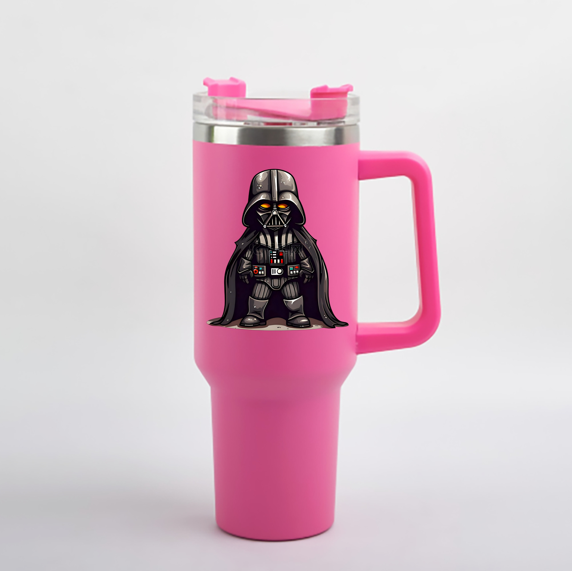 （画像用） スター・ウォーズ Star Wars 1200mL車用タンブラー - クリスタルステッカー（プラスチックストロー付き）